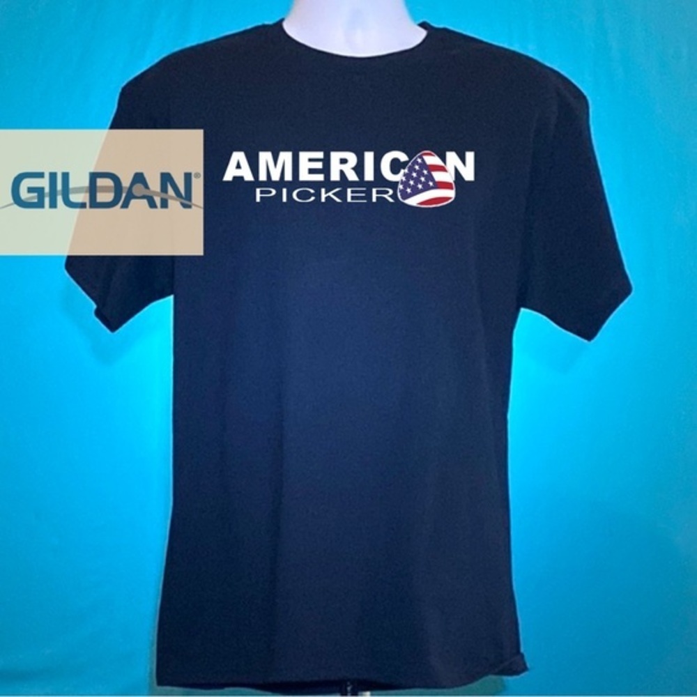 NEW Bluegrass TSHIRT American Picker Guitar Pick